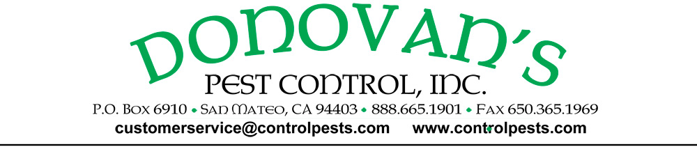 Letterhead for testimonial from Donovan's Pest Control